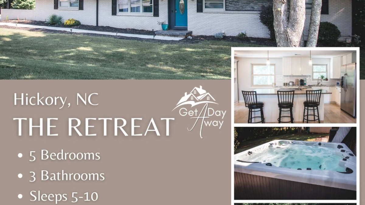 Hickory House | The Retreat with Private Pool and Hot Tub!