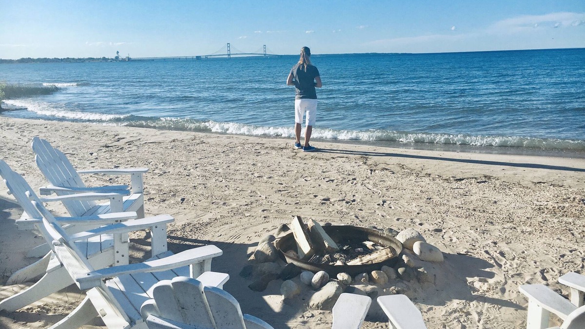 Mackinaw City Condo | The Shores at Mackinaw City Vacation Condo Rental -View of Mackinac Island 49757