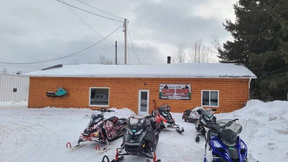 Bruce Crossing House | The Sled Stop located on ATV/Snowmobile Trail.