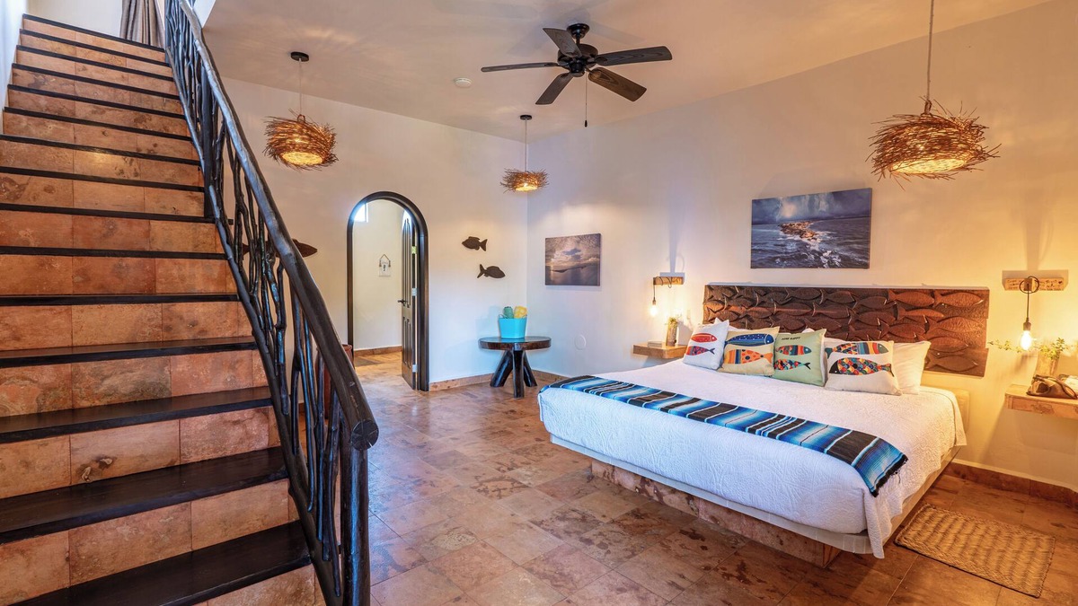 Isla Mujeres Bed & Breakfast | The Sur Suite room with a view of the Carribean Sea Isla Mujeres, Mexico