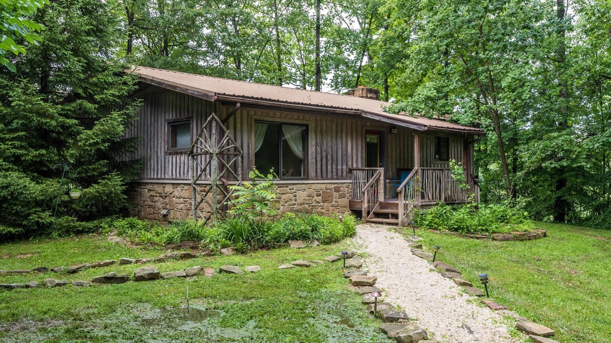 Morgantown House | Thirty wooded acres, secluded, private five-acre lake, hot tub.