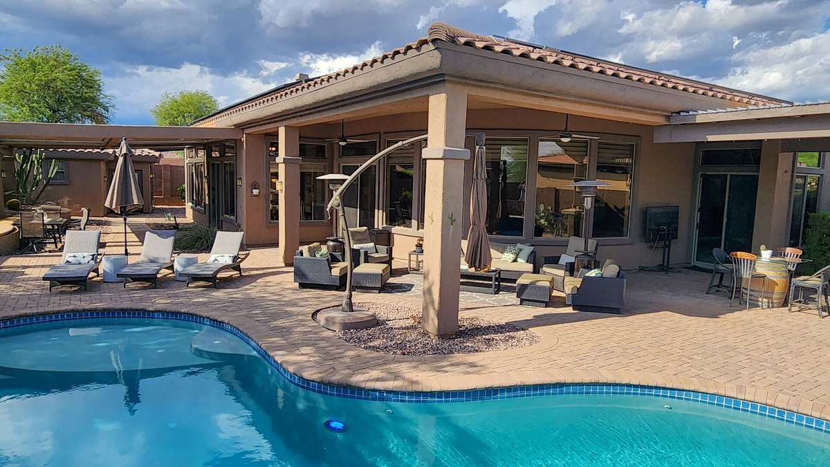 Anthem Country Club House | This stunning 3-bedroom, 3.5-bathroom home invites you to experience the ultimate desert getaway