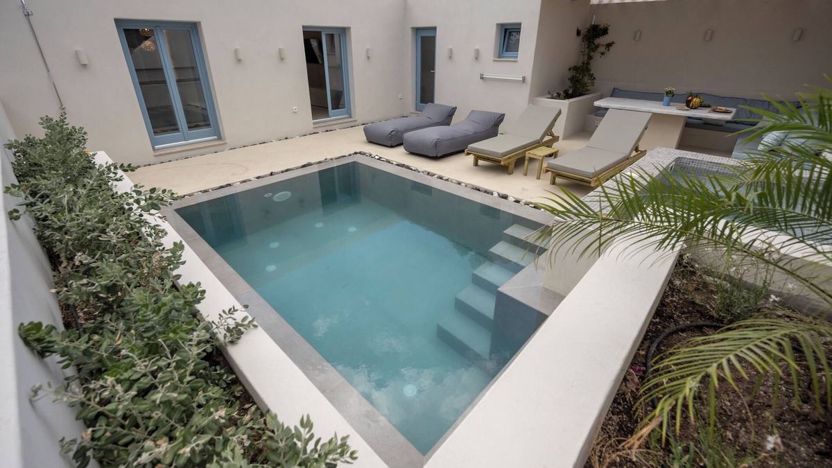 Kamari Villa | Tholaki Luxury home in Kamari with pool and jacuzzi - 5 min from the beach!