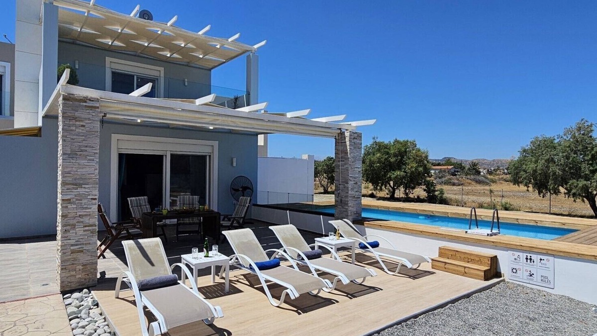 Gennadi Villa | Three bedroom beach front villa just 50 steps from the beautiful sea in Gennadi
