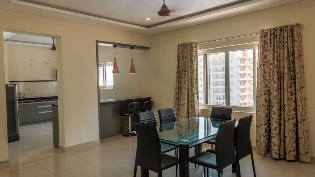 HITEC City House | Three Bedroom Serviced Apartment With Fully Equipped Kitchen - Cloud9Homes