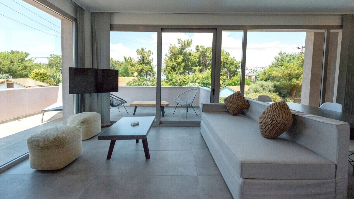 Skala Rachoniou Villa | Thrilling Thasos Villa | Villa Morris | 4 Bedrooms | Private Outdoor Swimming Pool Surrounded by a Spacious Private Garden | Furnished Balcony and Terrace | Rachoni, Skala Rachoniou