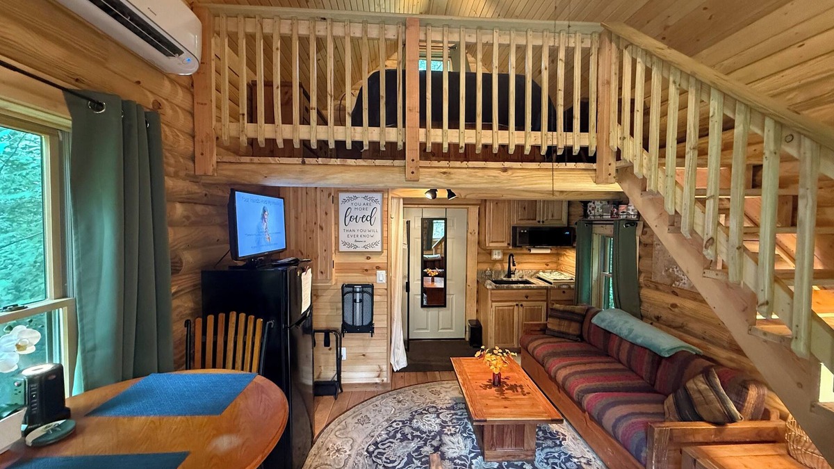 Lake Barcroft Cabin | Tiny House/Log Cabin in beautiful wooded urban setting