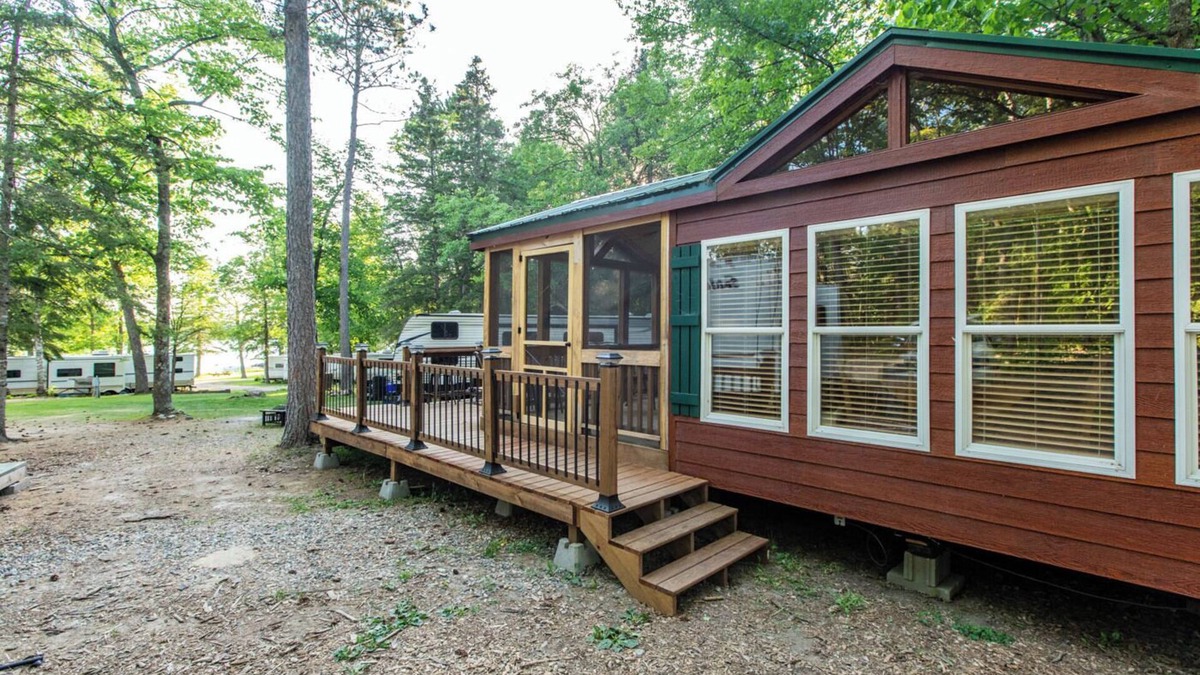Nevis House | Tiny house nestled in the woods with lake view. Pets Accepted!