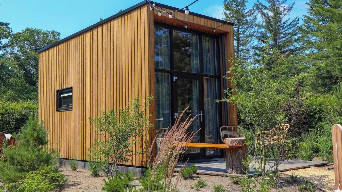 Olburgen House | Tiny house with sleeping loft and terrace