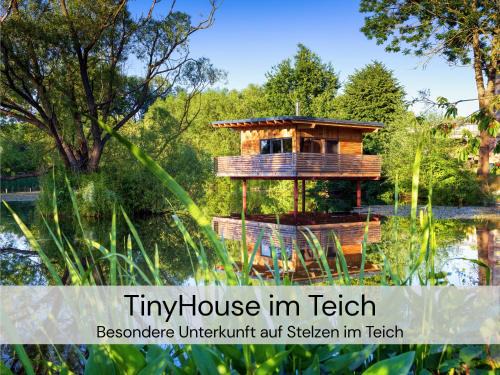 Buhlau House | TinyHousebeiDresden spektakuläres winziges Häuschen auf Stelzen im Pferdeteich, Kaminofen, umlaufende Terrasse - Nähe Sächsische Schweiz - Von Juni - September Mindestmietzeit 1 Woche Sa-Sa