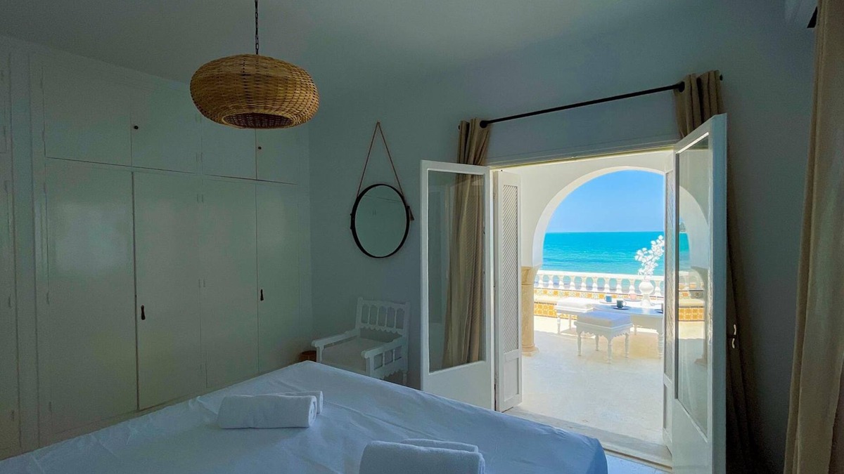 Sidi Abdel Aziz Villa | The Sea House beach front villa with pool
