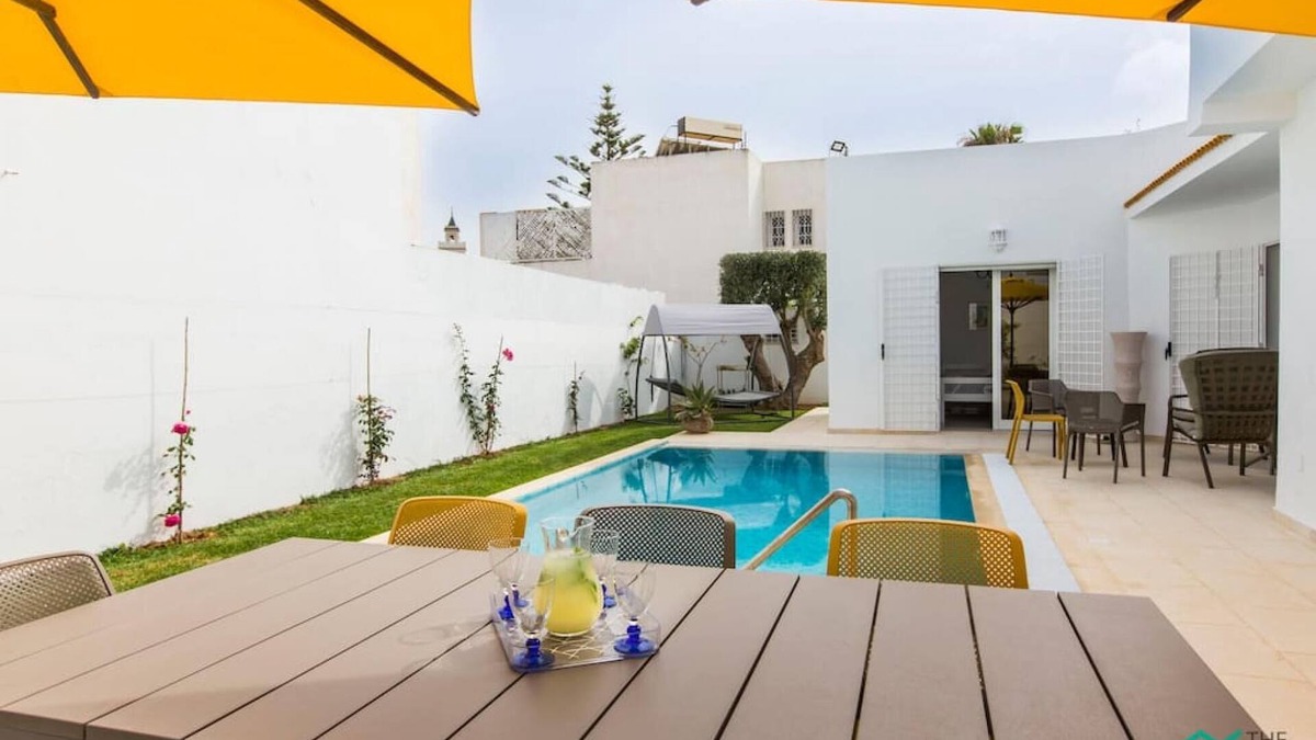 Mrezga House | Très charmante villa avec piscine à 5mn de la mer