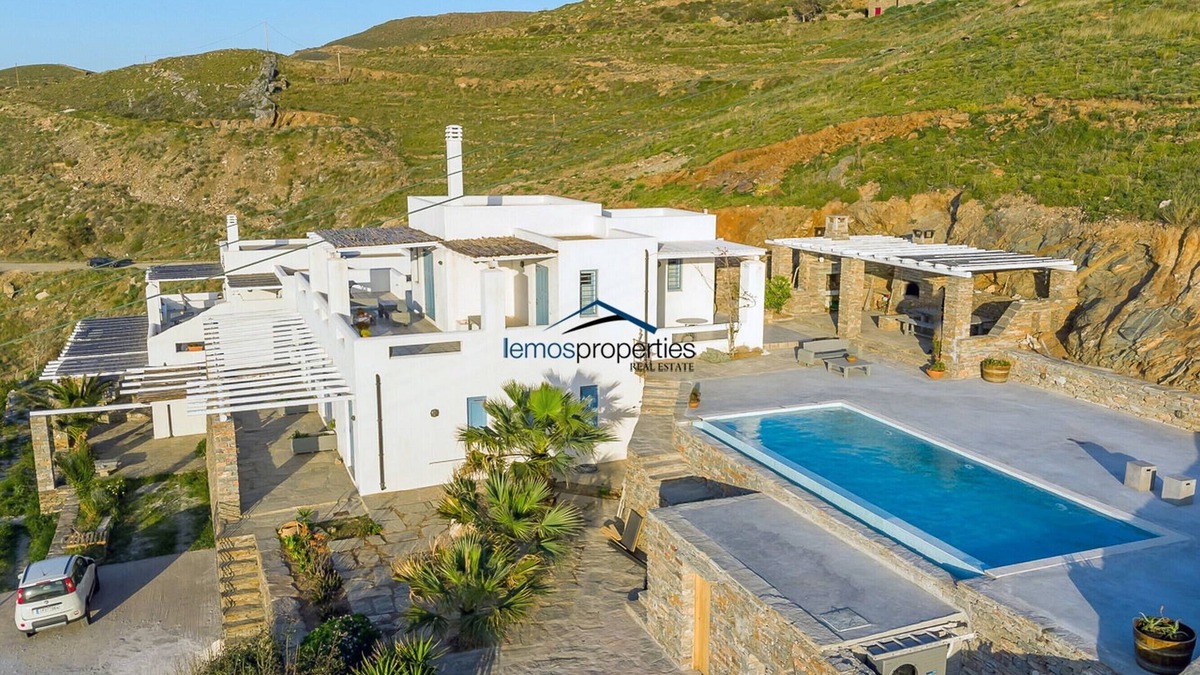 Kea Villa | Traditional villa with a sea view and a swimming pool, ideal for large families