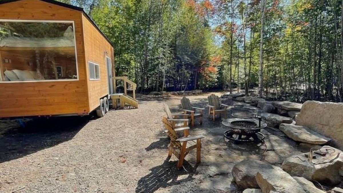 Dorchester Apartment | Trailside Stays - Tiny House in the Woods-Escape to Nature. Cardinal