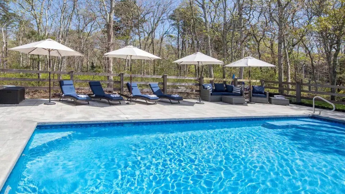Edgartown House | Tranquil 5 BR House, Heated Saltwater Pool Near Downtown Edgartown