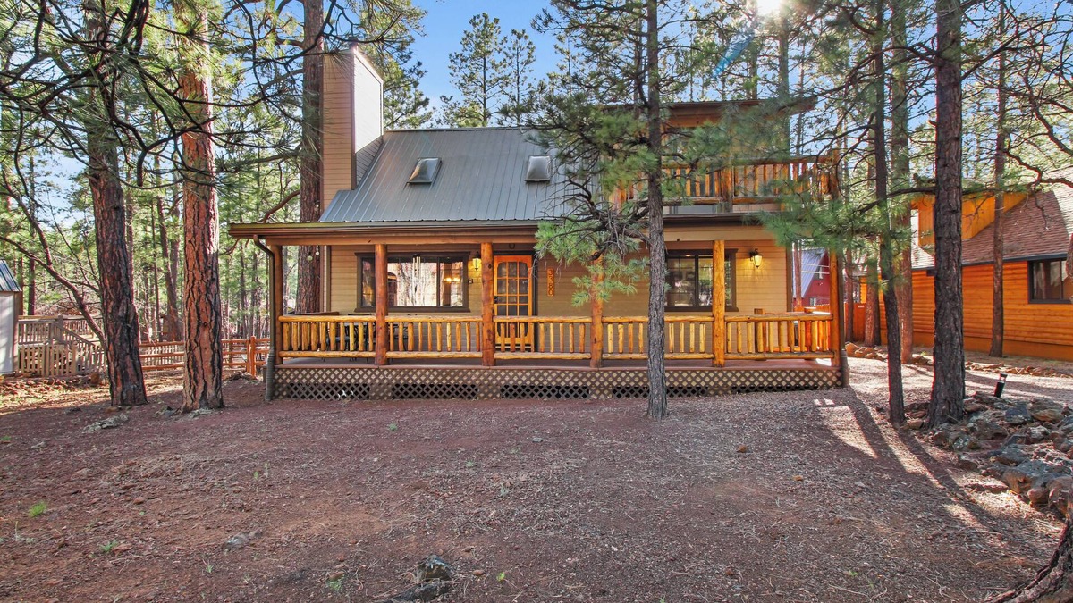Pinetop Cabin | Tranquil Pinetop Getaway! w/Firepit, Grill, Deck, Pet-Friendly, Near Ski & Golf!