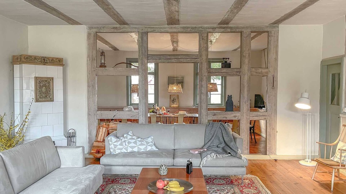 Luckow House | traumHaff® memorial Summer by the Sea, private NORDICSPA, 2 fireplaces, boat, dog