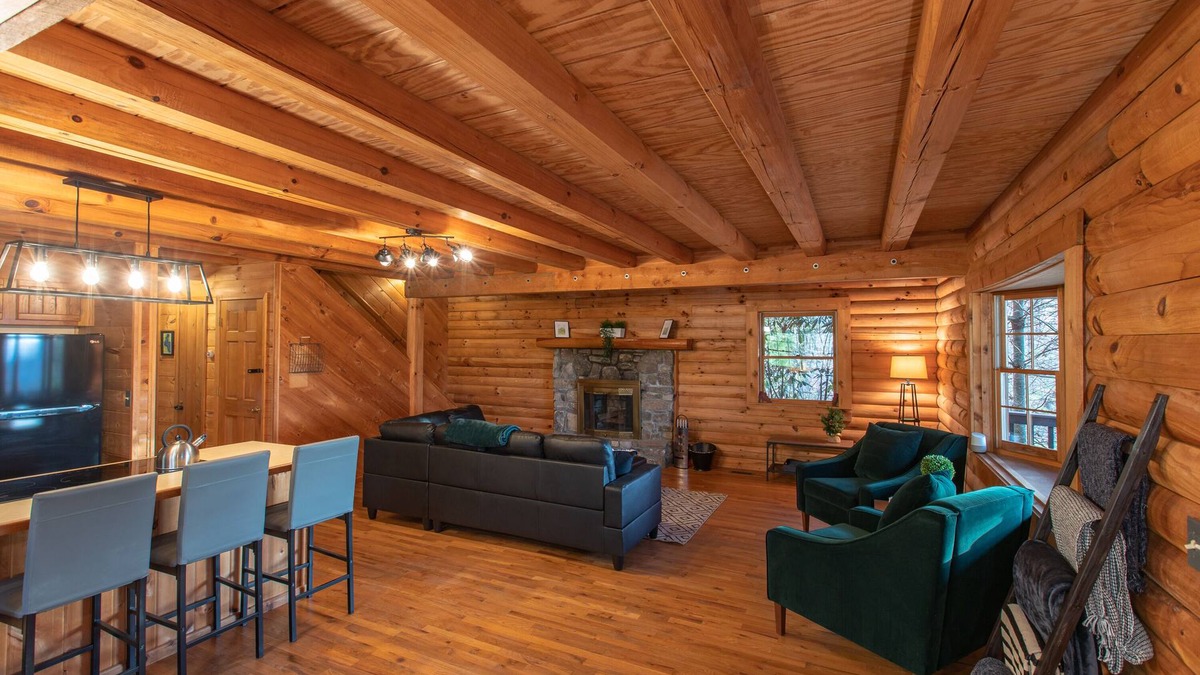 Mars Hill Cabin | Treetops Cabin easy to Asheville w/Comfy King Suite, ❤ Views, fast wifi