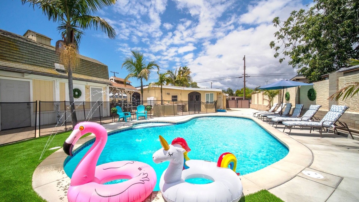 Chula Vista House | Tropical Home with Pool/Spa, BBQ, Fire pit. Family fun!