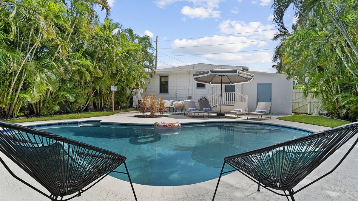 Southwest House | Tropical Oasis with Private Pool near Downtown West Palm Beach!