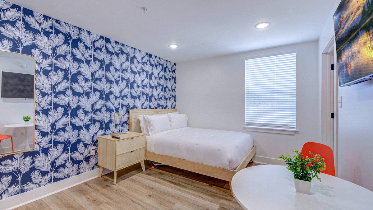 Galveston Apartment | Tropical Sunset Studio Apartment