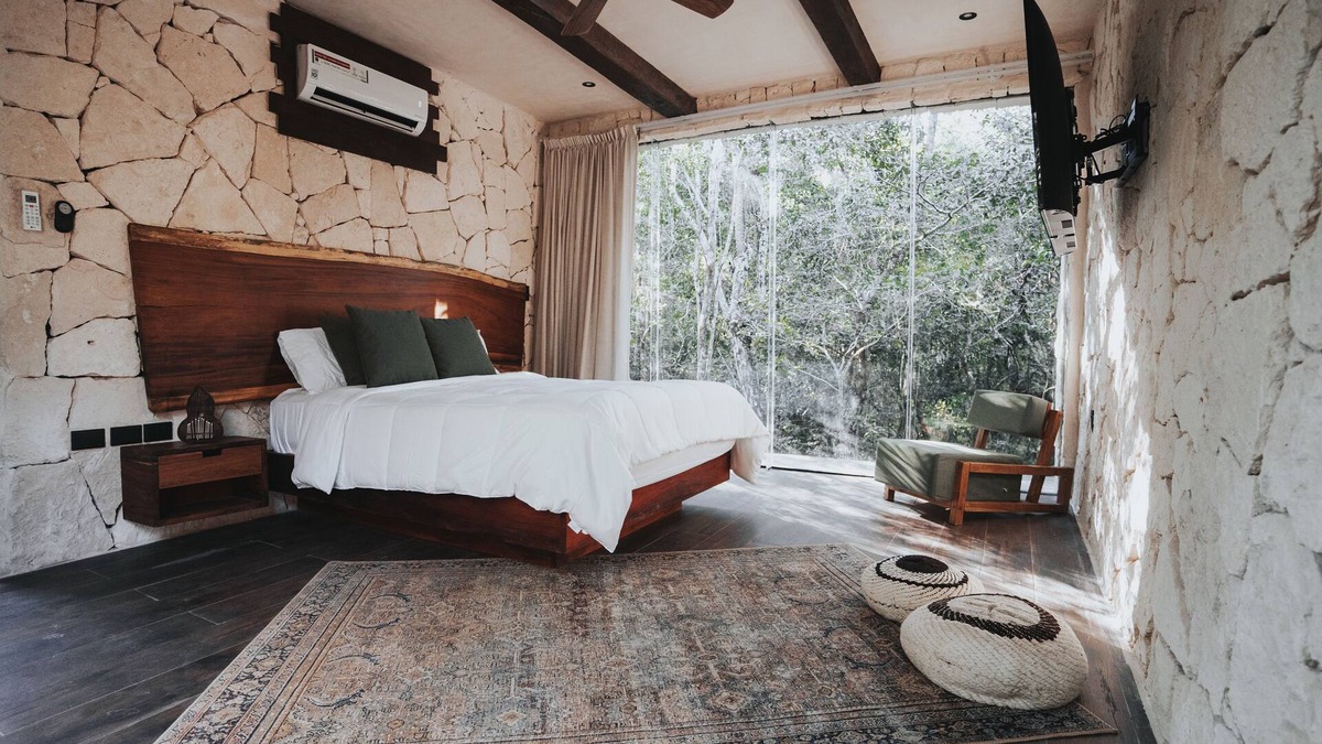 Chemuyil Villa | Tulum Jungle Villa 2BR and 2 Sofas in Living Room, complete with full bathrooms!