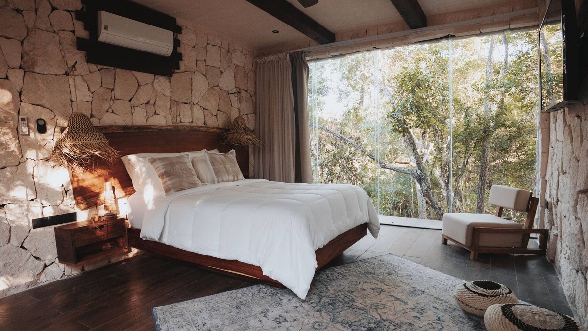 Chemuyil Villa | Tulum Jungle Villa 2BR and 2 Sofas in Living Room, complete with full bathrooms!