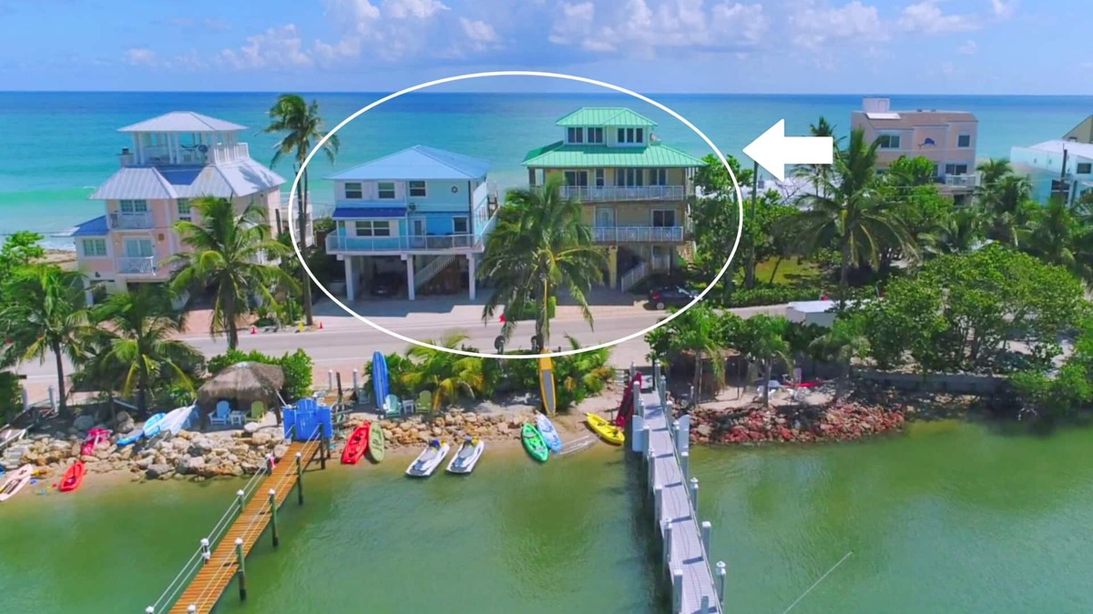 Stuart House | Twice As Nice: 2 SideBySide Ocean-2-River Beach Houses: Docks, Pools, Hot Tubs