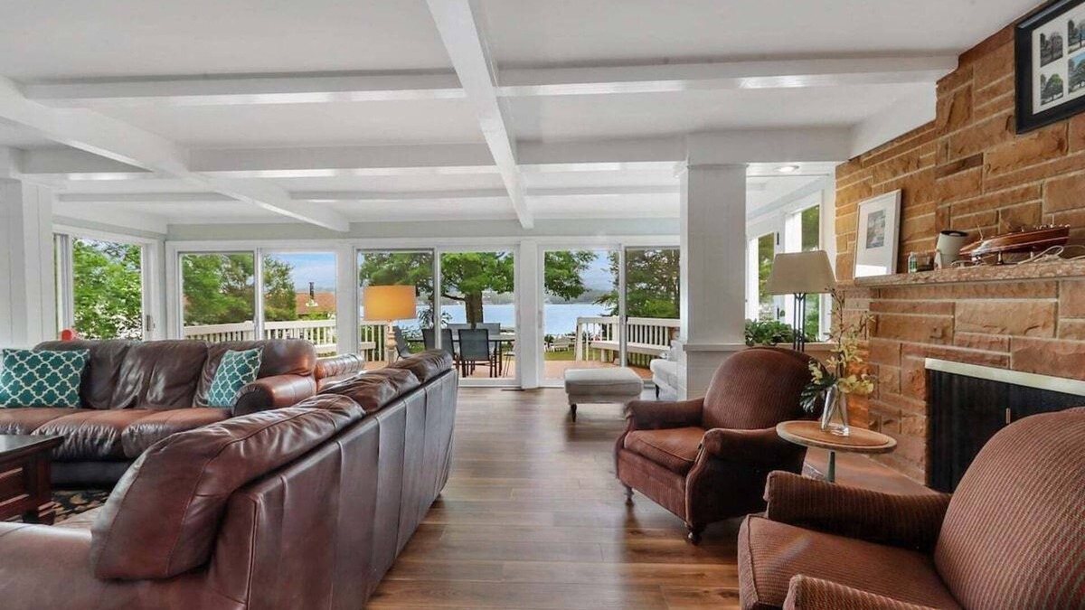 Twin Lakes House | Twin Lakes Escape |Lake Mary Lakefront |Private Pier |Swim |Views Throughout |Gas Fireplace |Firepit
