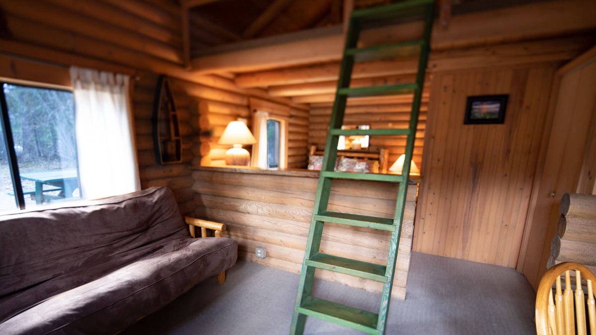 Bigfork Cabin | Two-story woodland cabin with firepit, near Flathead Lake & Glacier