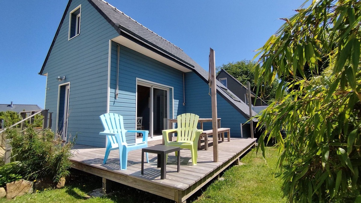 Trelevern House | Ty Glaz - Wooden house 2 bedrooms 🔑 800m from port/beaches - Pink Granite Coast