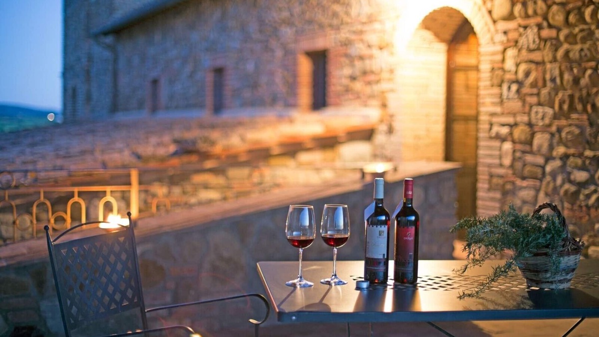 Cinigiano Apartment | Typical Stone House looking Banfi Wineries with Pool and close to Seaside