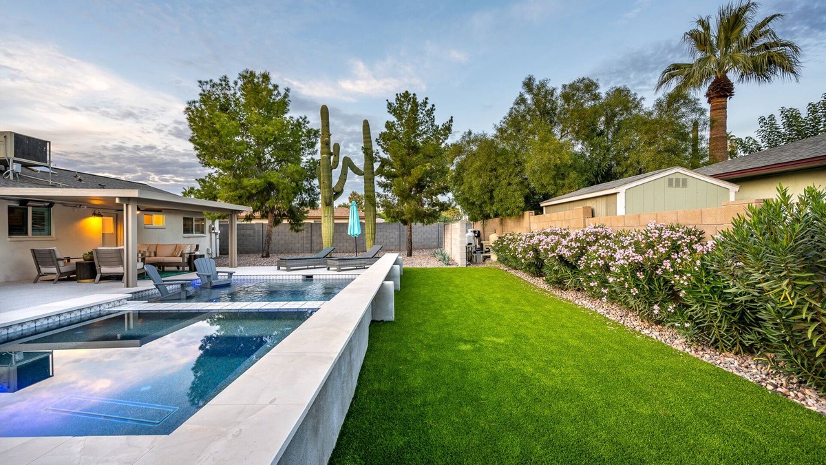 Scottsdale Highlands House | Ultimate Old Town Oasis, Private Patio, Pool & Spa; Bikes & EV Charger+pet!