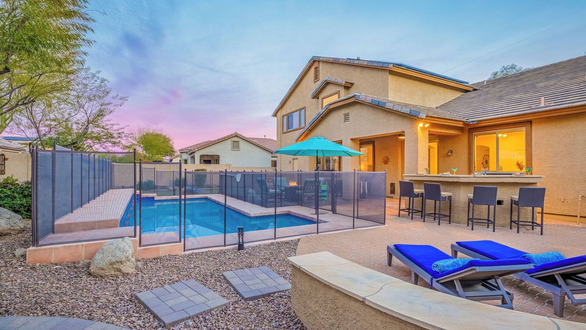 Sonoran Foothills House | Unbeatable Phoenix Location, Relaxing Heated Pool, Fun Game Room, BBQ, and More!