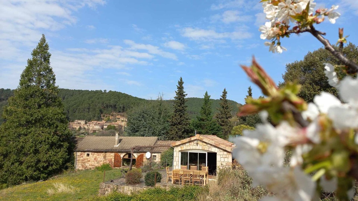 Saint-Pierre-Saint-Jean Villa | Une Oasis Ardéchoise, Isolée, sur 32 Ares Arborés, 2 Logements, Piscine Privée
