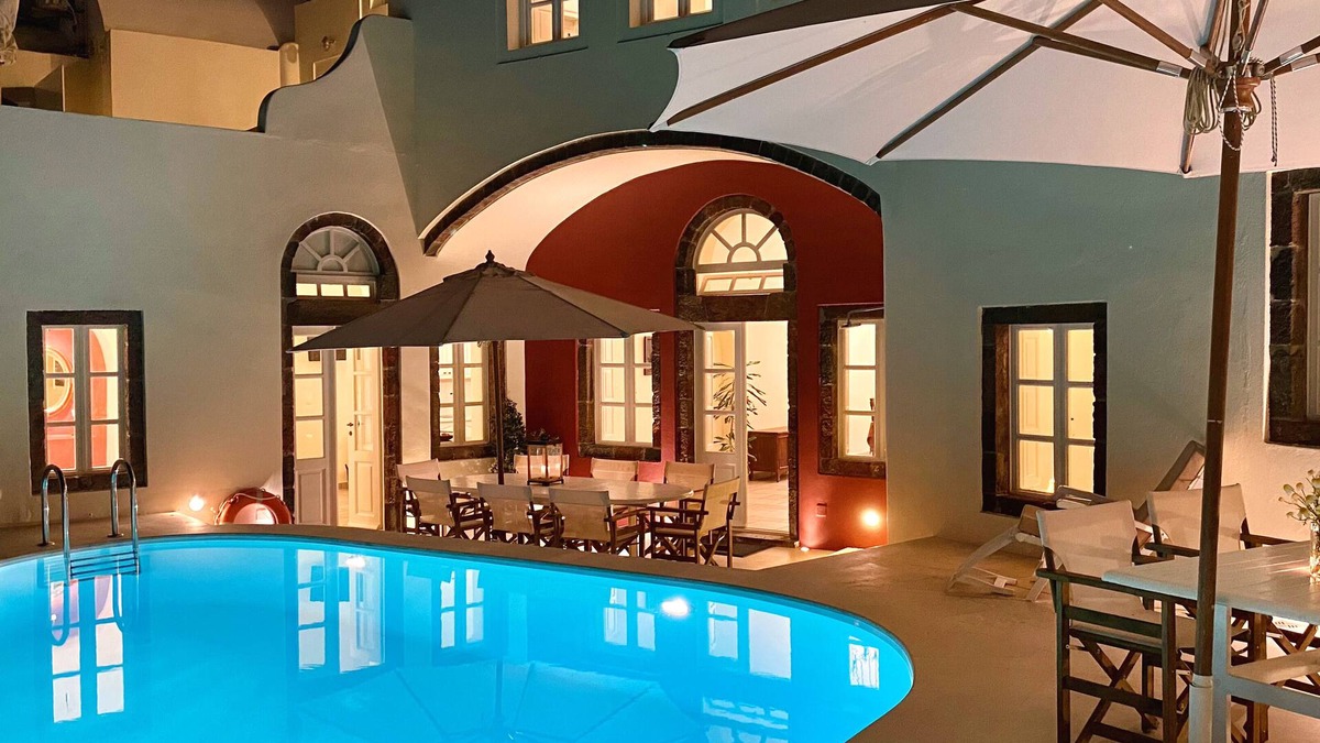 Oia Villa | Unique 1868 Winery Canava - Caldera View, Private Pool, Hot tub, Sunbathing deck