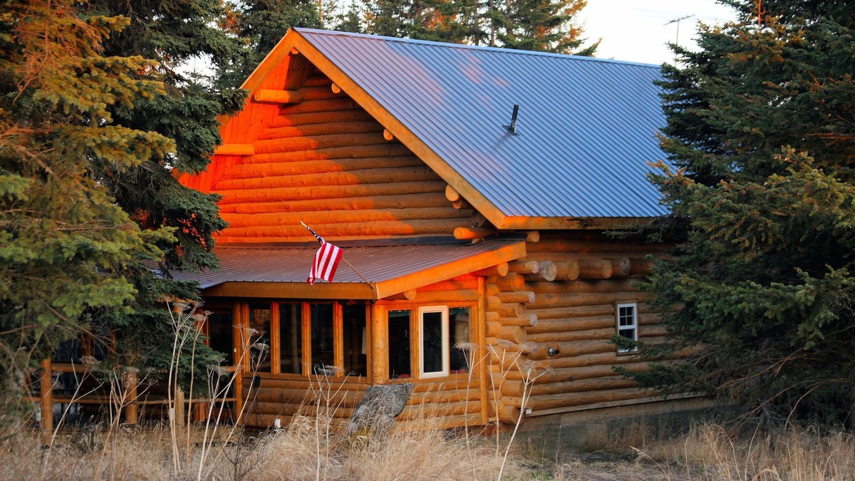 Anchor Point House | Unique Alaskan log home in trees & wild flowers on 14-acre private homestead.