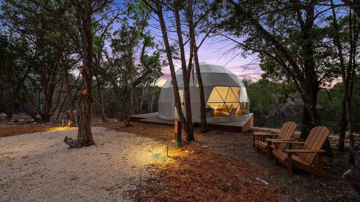 Wimberley Cabin | Unique, Luxurious XL Geodome at The Cedars Ranch