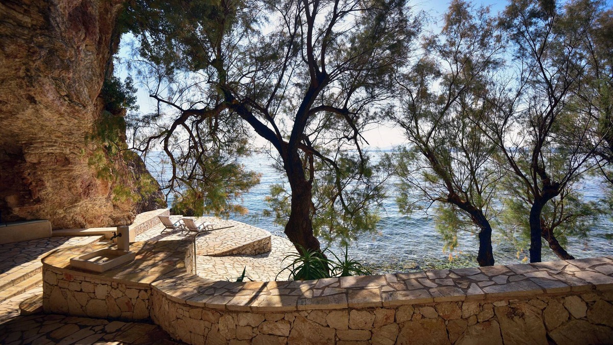 Barbati Villa | Unique luxury villa direct access to a private beach infinity pool 20mns Corfu