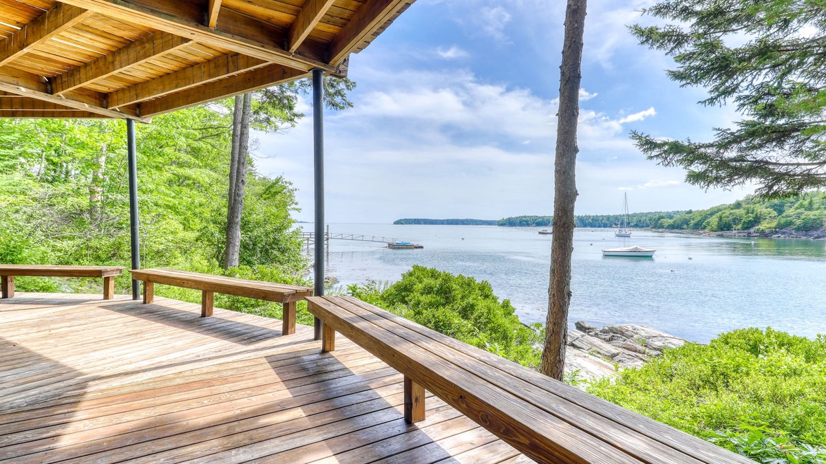 Isle of Springs Cottage | Unique oceanfront home with a deck, tons of natural light, & amazing views