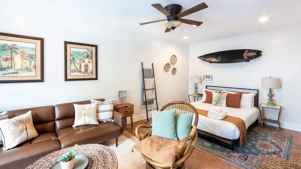 Coronado Apartment | Unit B - B Ave Bungalows · Large Beach Studio, 5 Min Walk to Coronado Beach!