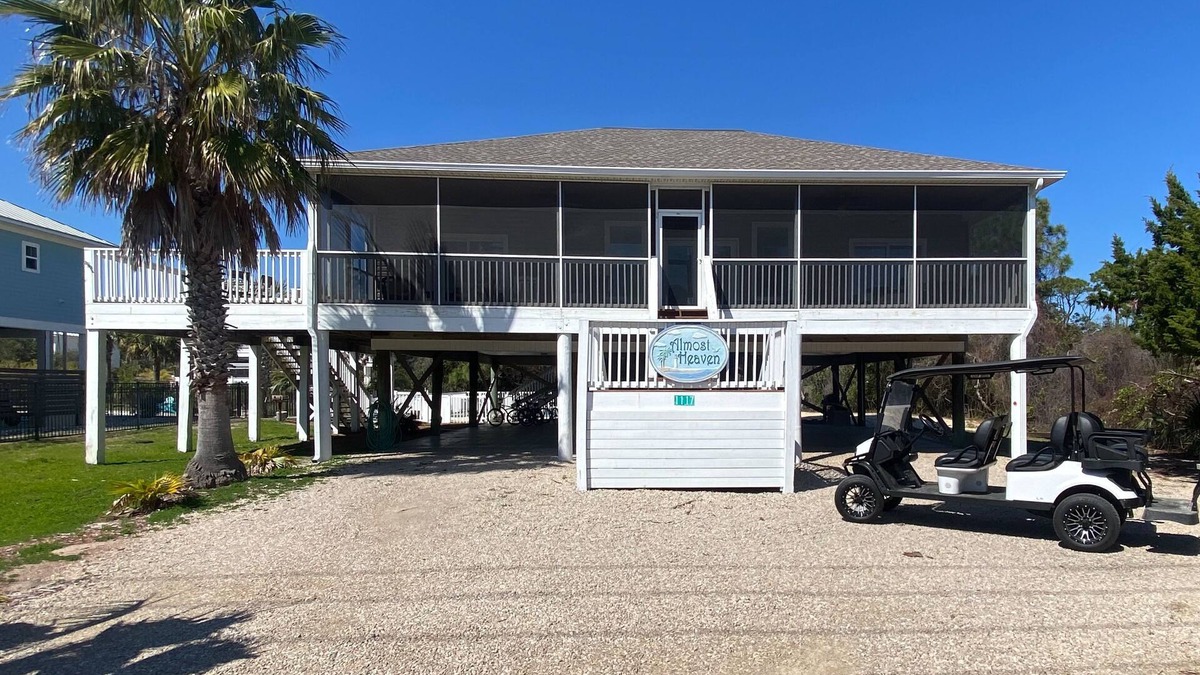 St. George Island House | Updated dog & wedding-friendly home with private pool, bikes & beach gear