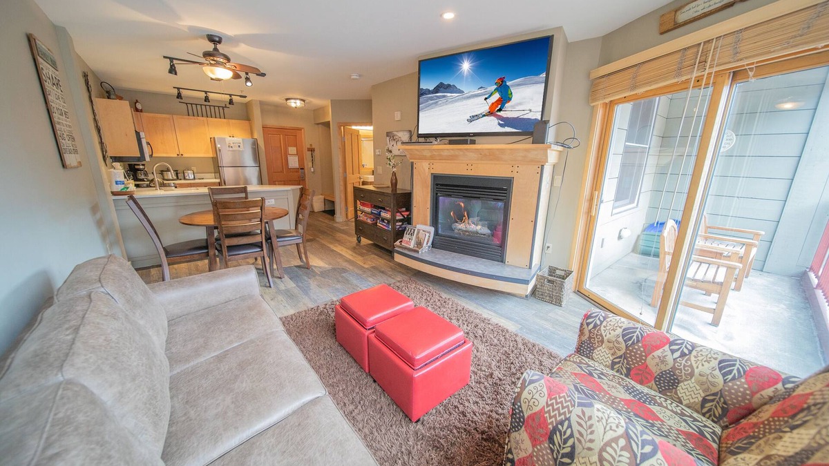 River Run Condo | Updated Unit River Run Village, Gas Fireplace