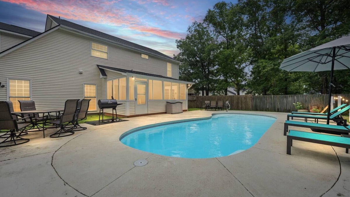 North Charleston House | Upscale Country Gem, Pool+Hot Tub, Games, Fire Pit
