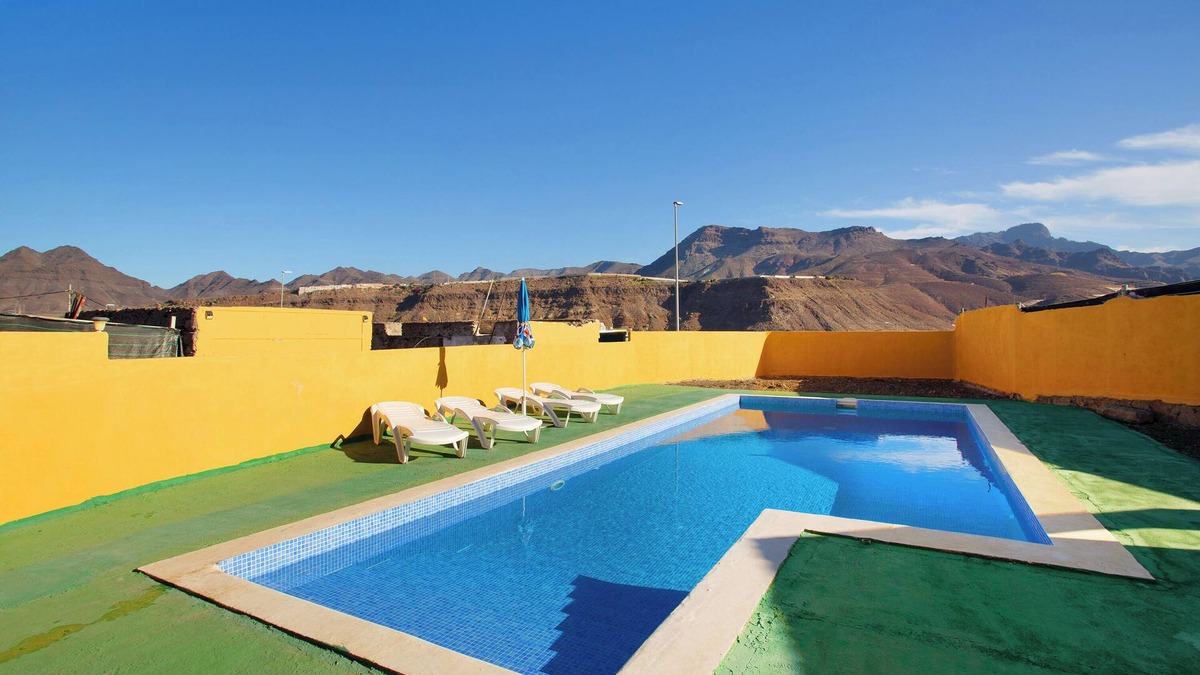 La Aldea de San Nicolas House | Vacation Home 'Villa Paraiso Aldeano 1' with Mountain View, Shared Pool and Wi-Fi