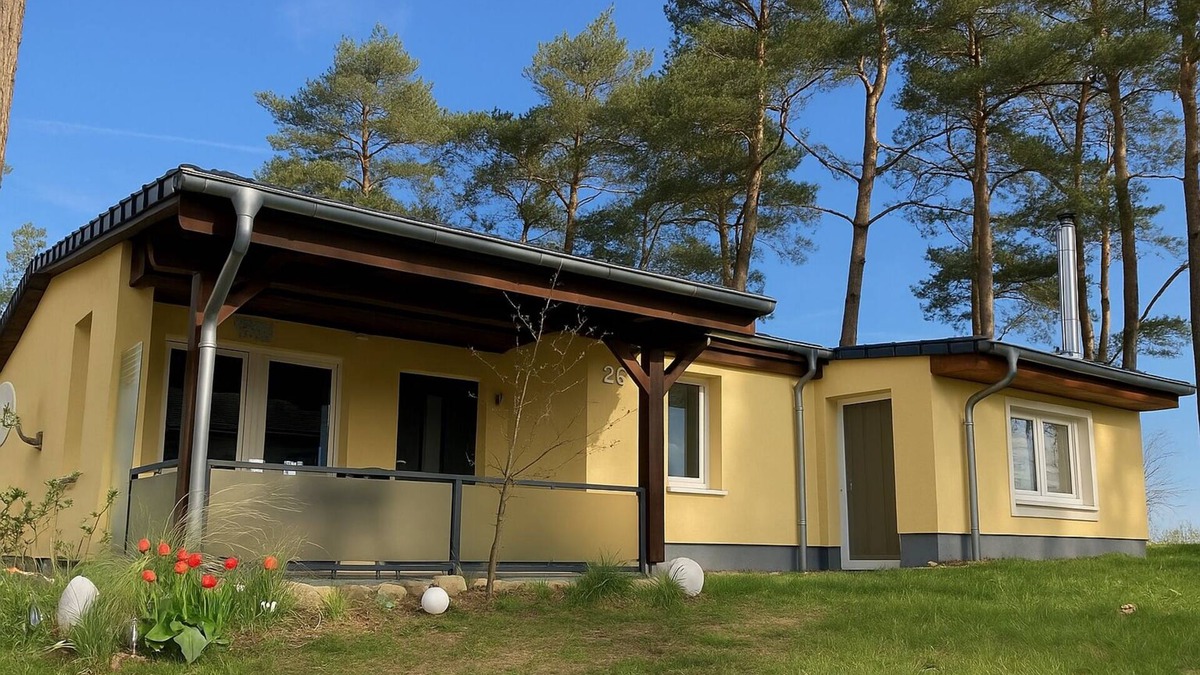 Quetzin House | Vacation home close to nature with fireplace and rowing boat on Lake Plau - House 26