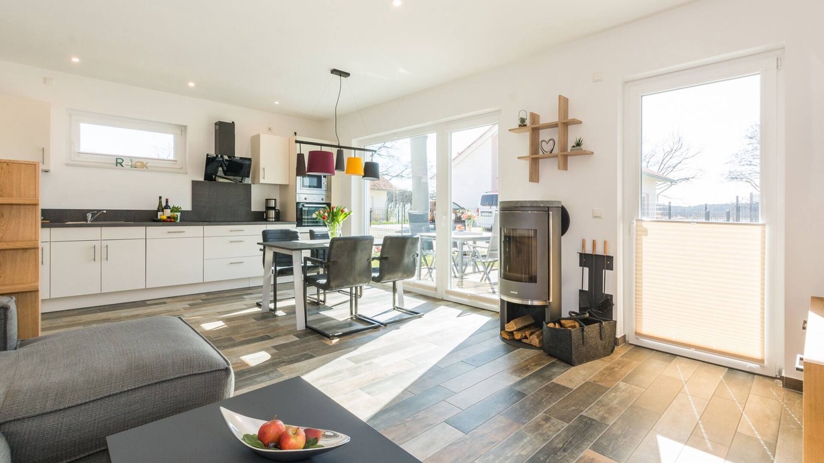 Krakow am See House | Vacation home-lake-sauna-fireplace-5 stars-102m² for 4 persons