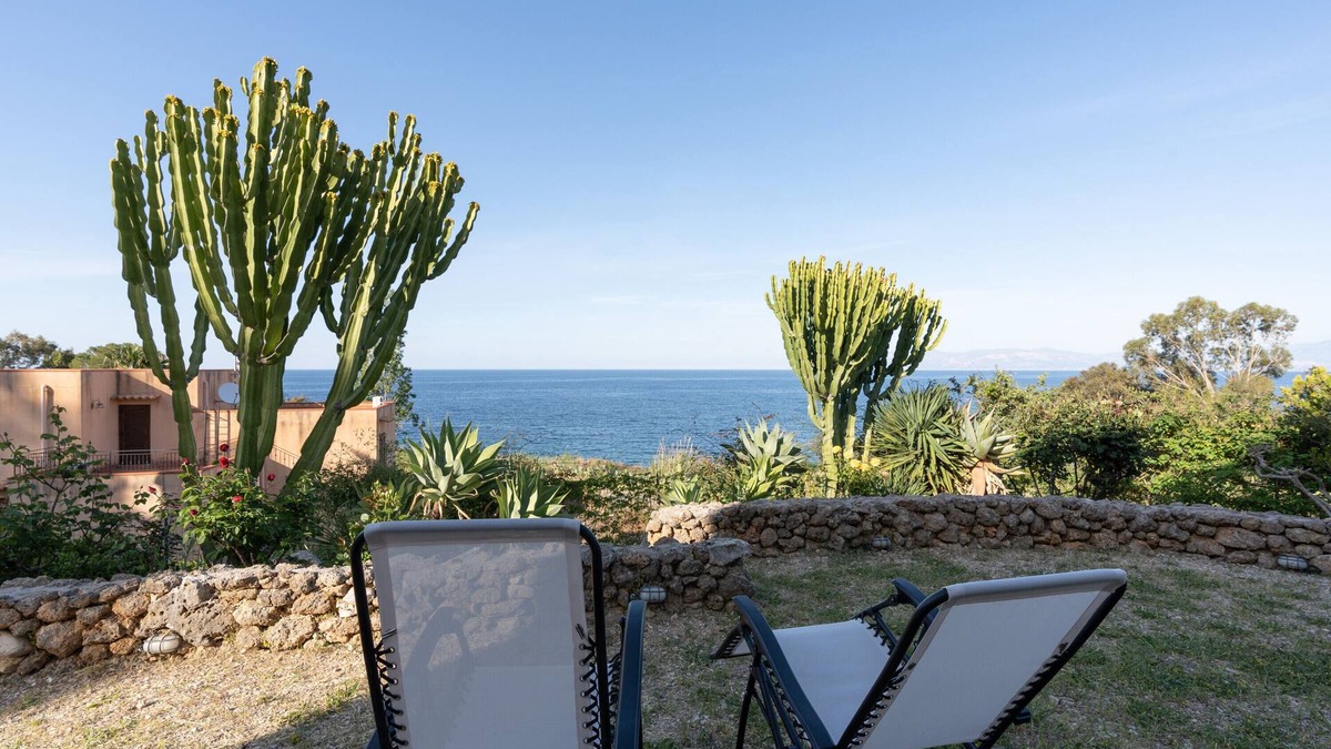 Scopello Villa | Vacation Home "Water Front Scopello" with Sea View, Private Garden & Wi-Fi