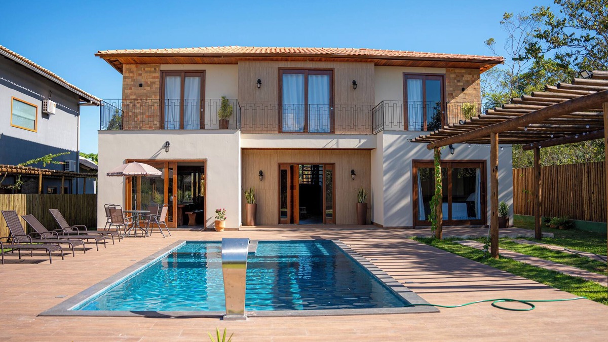 Lencois House | Vacation home with private pool and large garden - Canto do Bem-te-vi