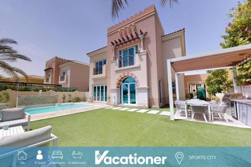 Dubai Sports City House | Vacationer l Family Villa with Private Pool, Private Garden